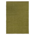 Brink & Campman Frame Leaf Rug featuring solid textured weave in olive green and moss on cream background, hand-tufted wool