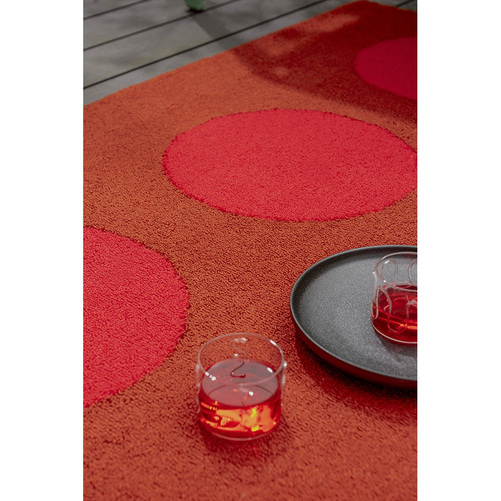 Brink & Campman Habitat Festival Dots Red Outdoor Designer Rug