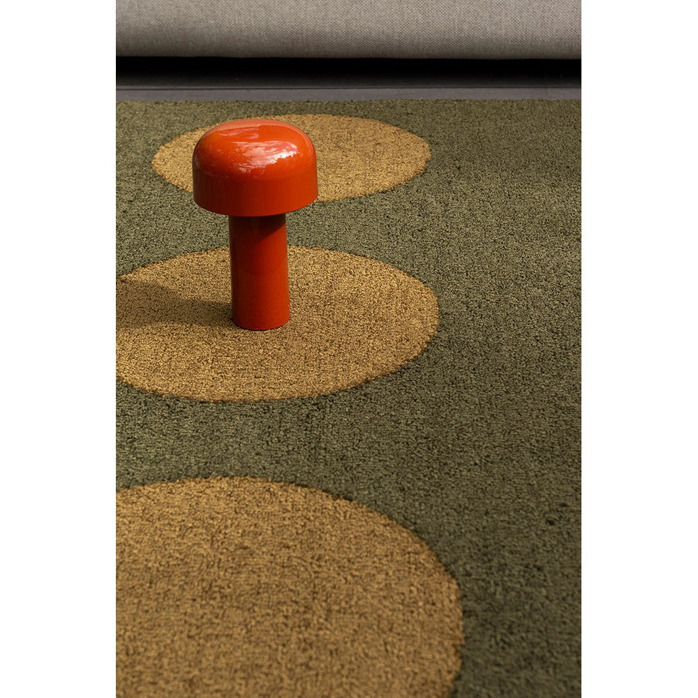 Brink & Campman Habitat Festival Dots Olive Green Outdoor Designer Rug