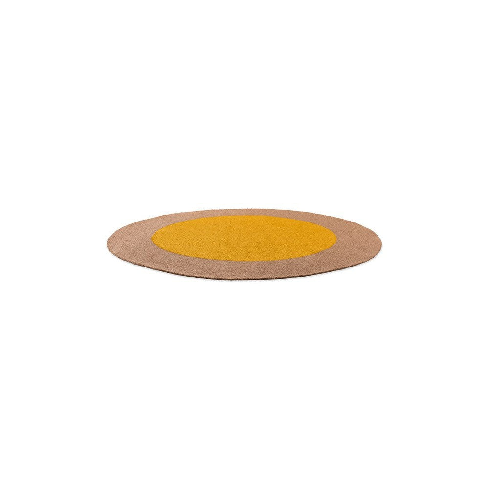 Brink & Campman Habitat Festival Round Yellow Outdoor Designer Rug