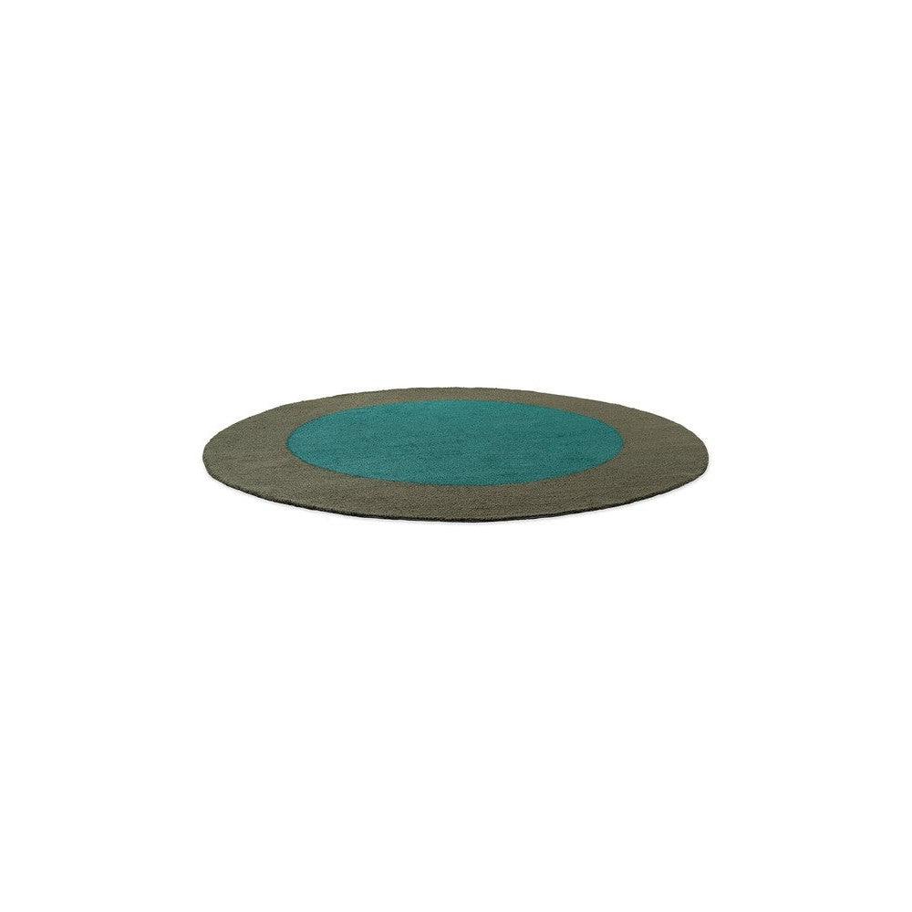 Brink & Campman Habitat Festival Round Aqua Outdoor Designer Rug