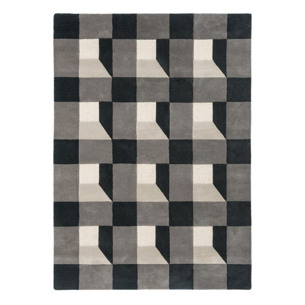 Harlequin Blocks Slate Designer Rug