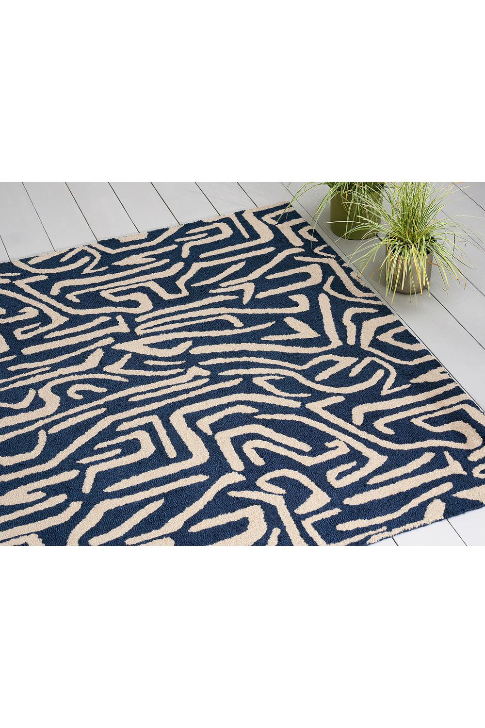 Harlequin Melodic Blue Designer Outdoor Rug