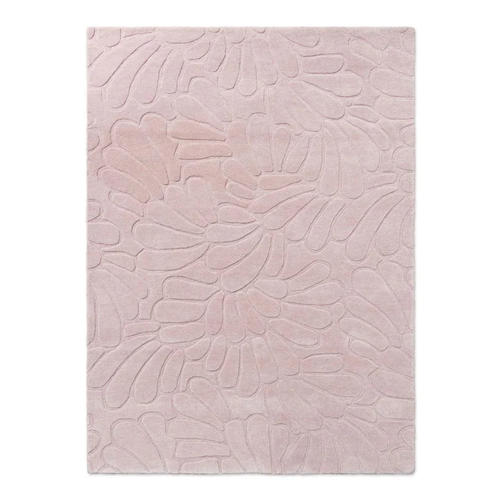 Laura Ashley Coleby Petals Chalk Pink Designer Rug