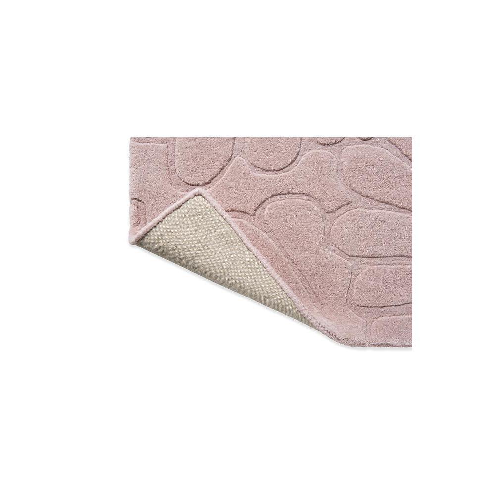 Laura Ashley Coleby Petals Chalk Pink Rug featuring petal pattern in chalk pink and cream on cream background, hand-tufted wool
