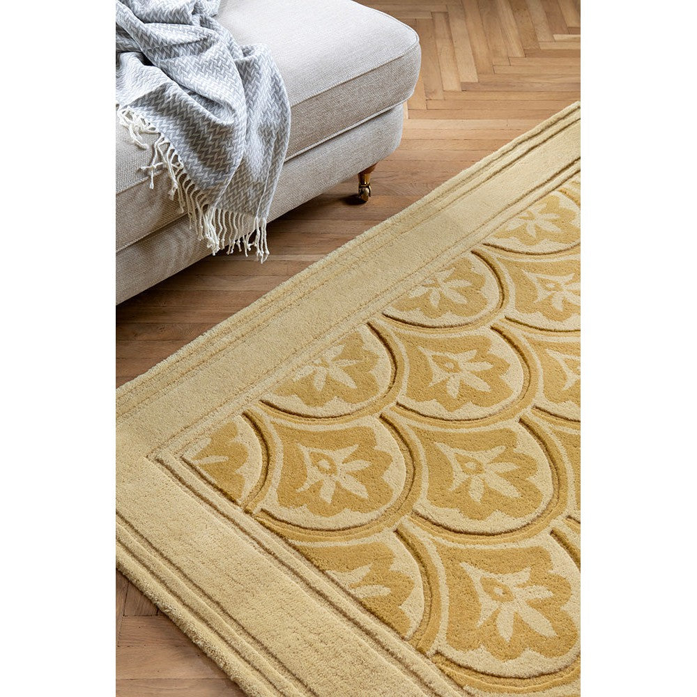 Laura Ashley Catarina Gold Designer Rug