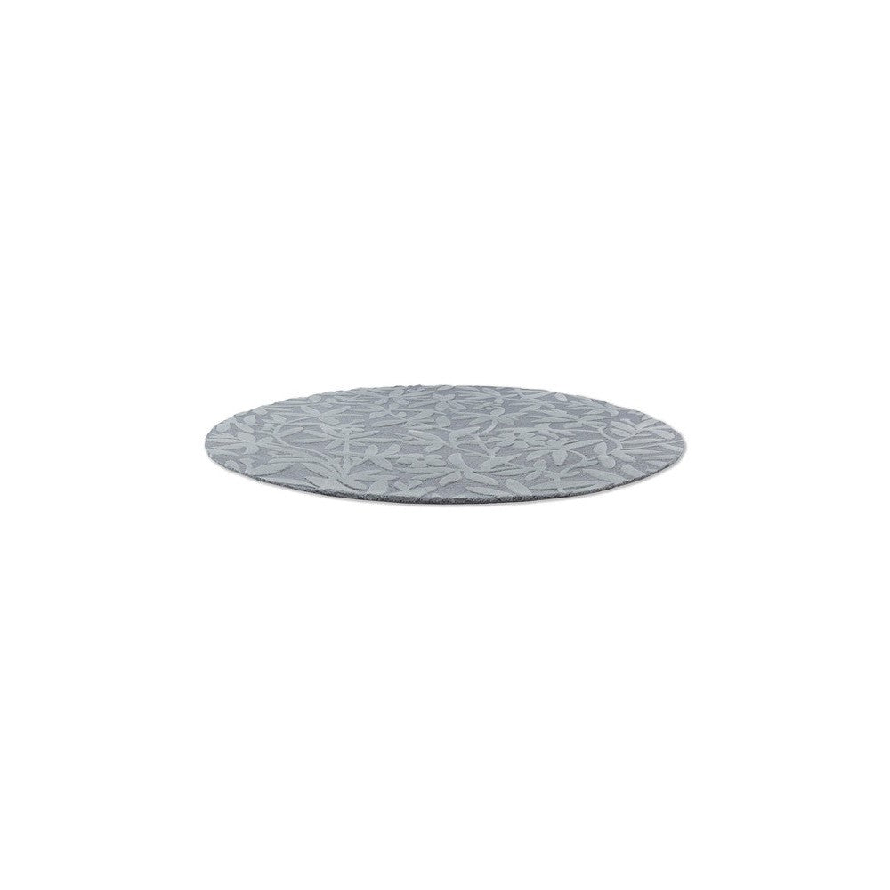 Laura Ashley Cleavers Dark Steel Designer Round Rug