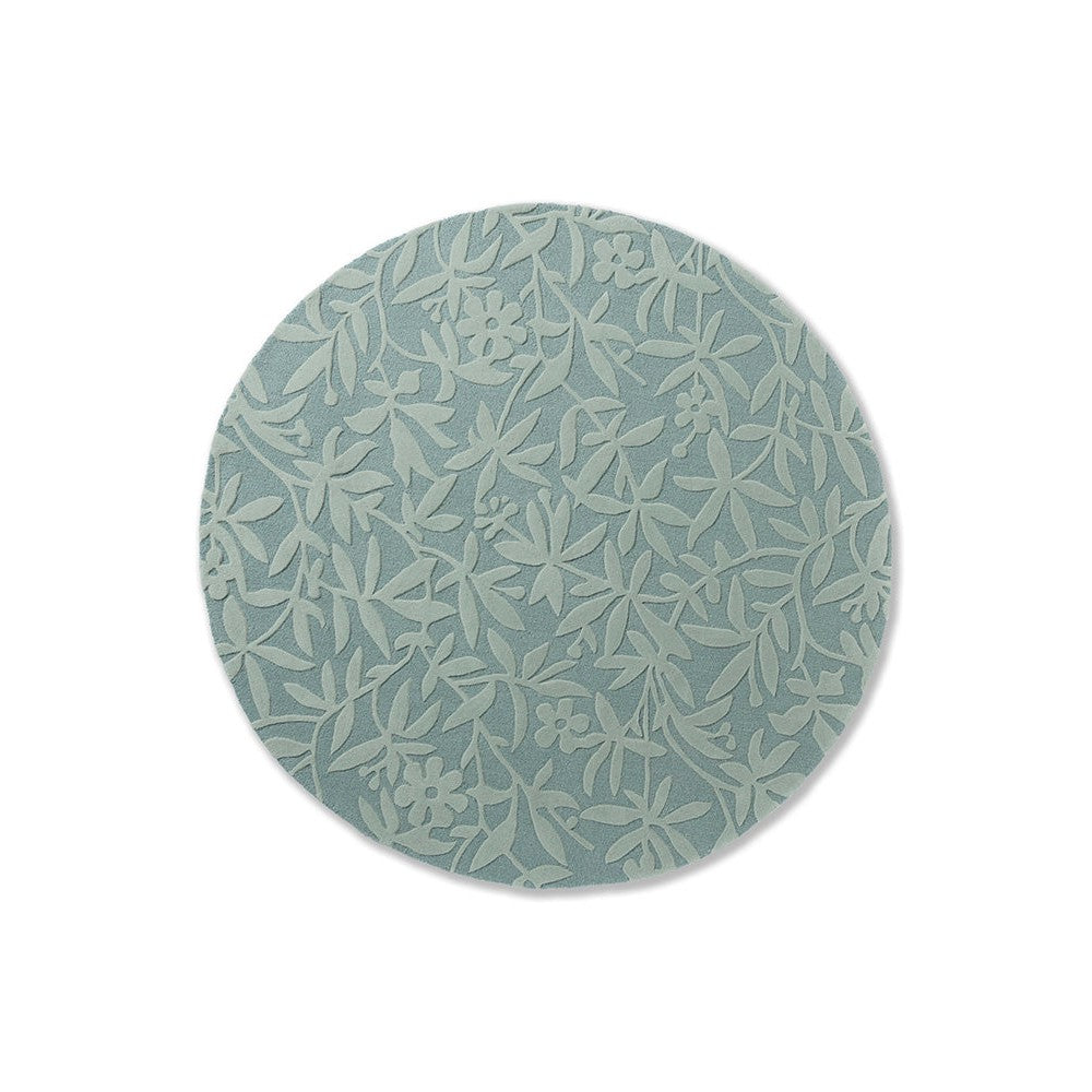 Laura Ashley Cleavers Duck Egg Designer Round Rug