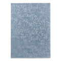 Laura Ashley Cleavers Seaspray rug featuring embossed floral vine pattern in seaspray blue on pale blue, hand-tufted wool