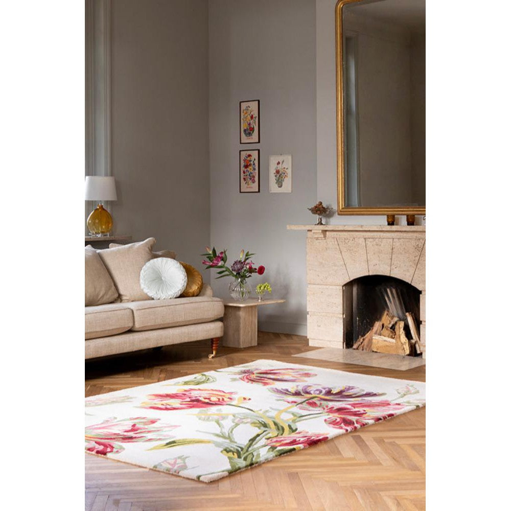 Laura Ashley Gosford Cranberry Designer Rug