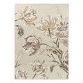 Laura Ashley Gosford Natural rug featuring floral pattern in sage green, blush, taupe on cream background, hand-tufted wool