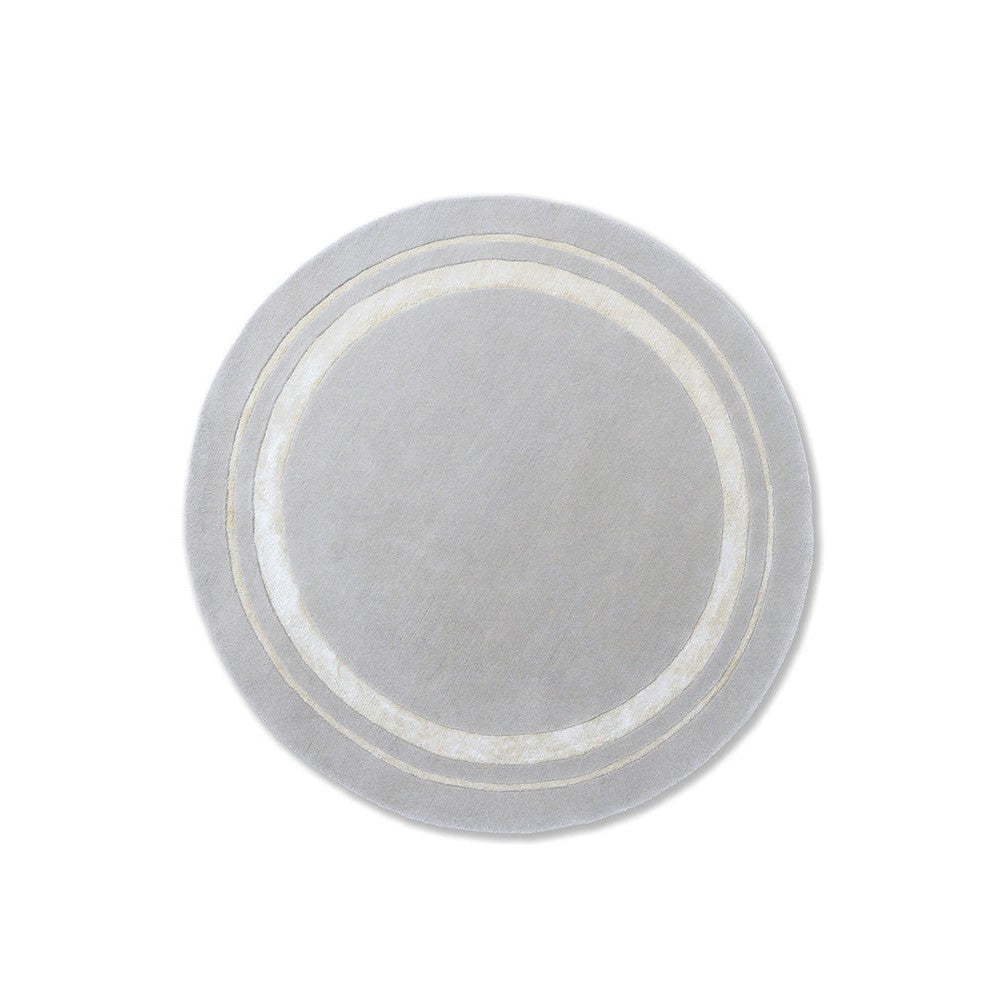 Laura Ashley Redbrook Silver Designer Round Rug