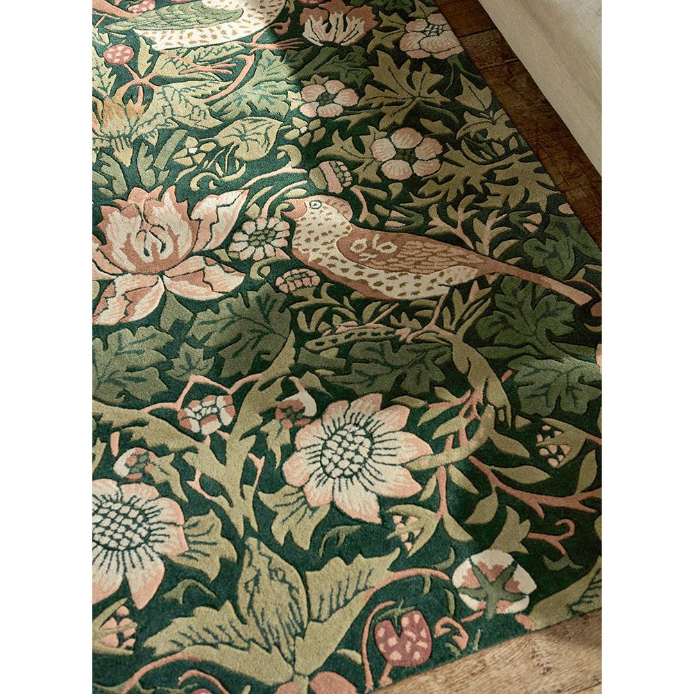 Morris & Co Strawberry Thief Forest Designer Rug