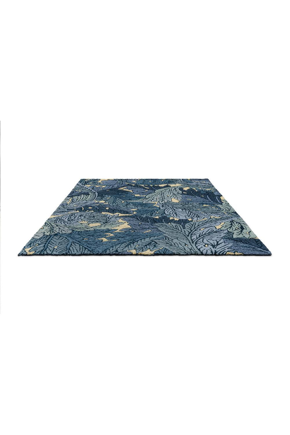 Morris & Co Acanthus Indigo Designer Outdoor Rug
