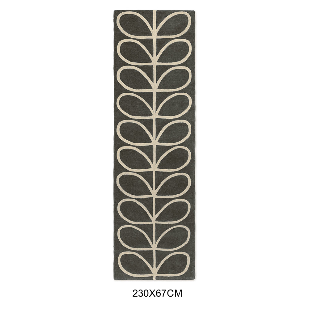 Orla Kiely Linear Stem Slate  Runner Rug