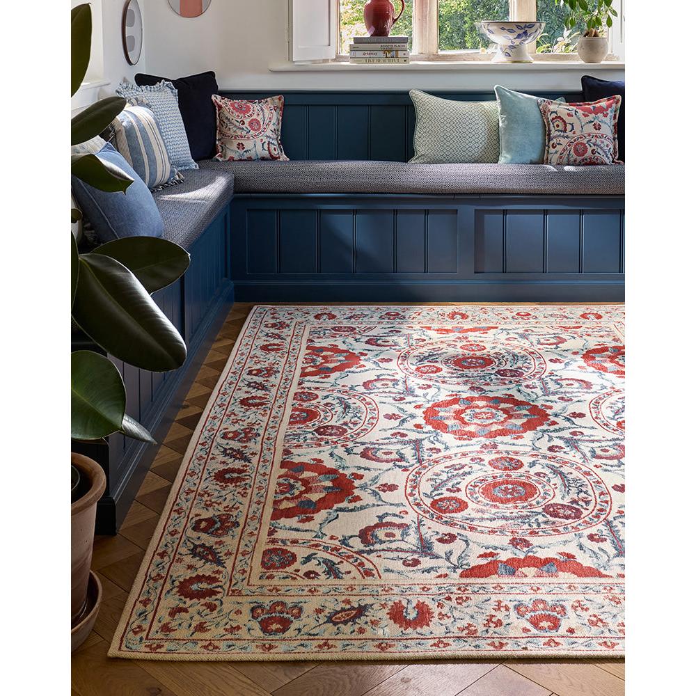 Sanderson Anthos Red Indigo Designer Rug