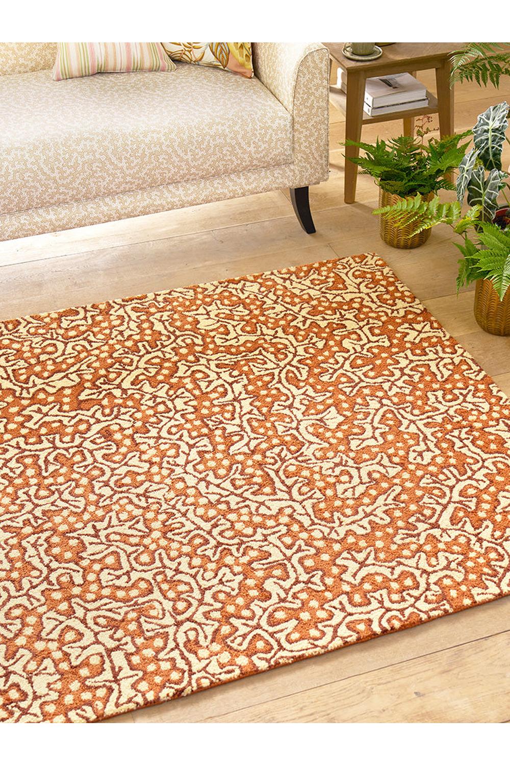 Sanderson Truffle Sandstone Designer Outdoor Rug