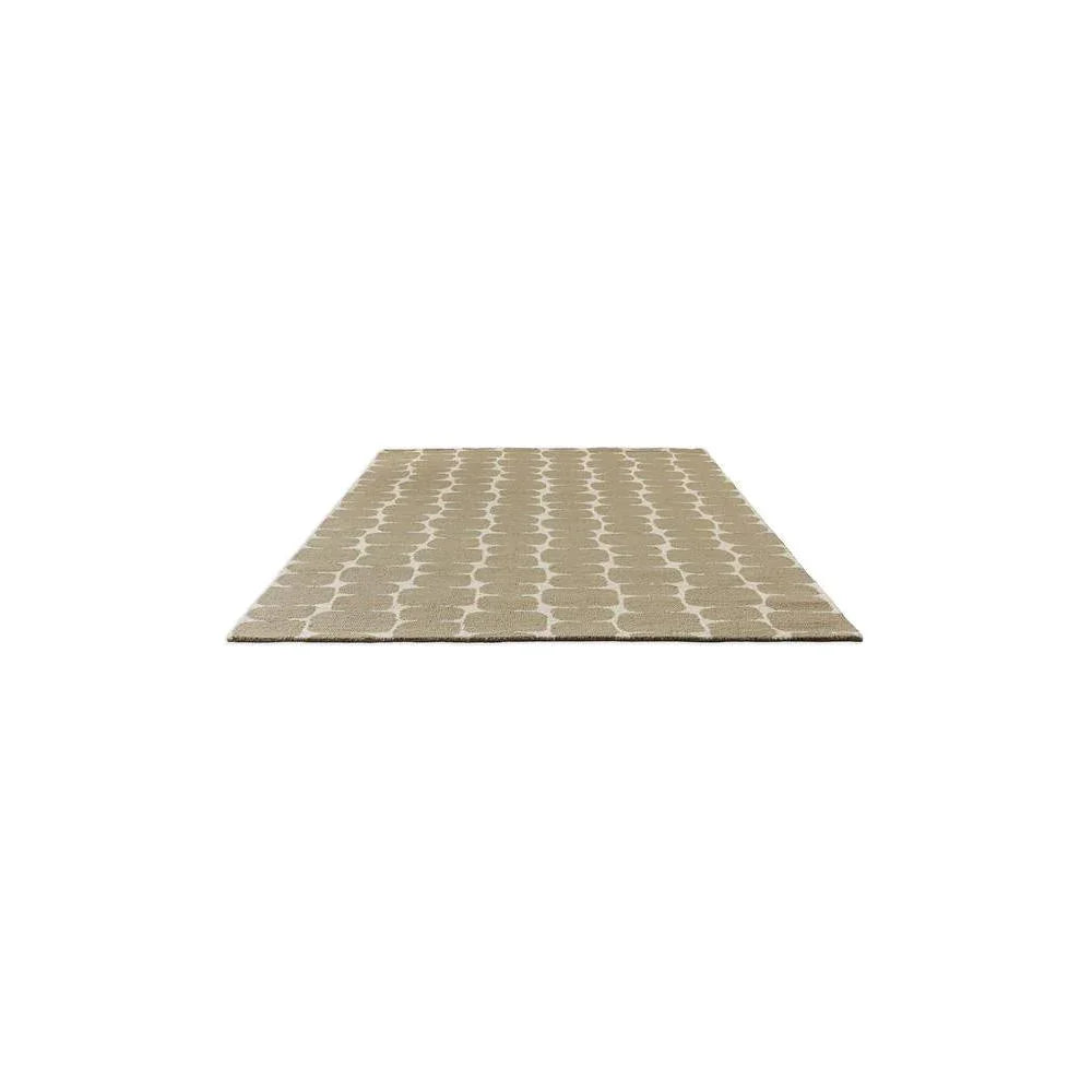 Scion Little Lohko Pebble Rug featuring pebble pattern in taupe, cream and beige on warm beige, hand-tufted wool