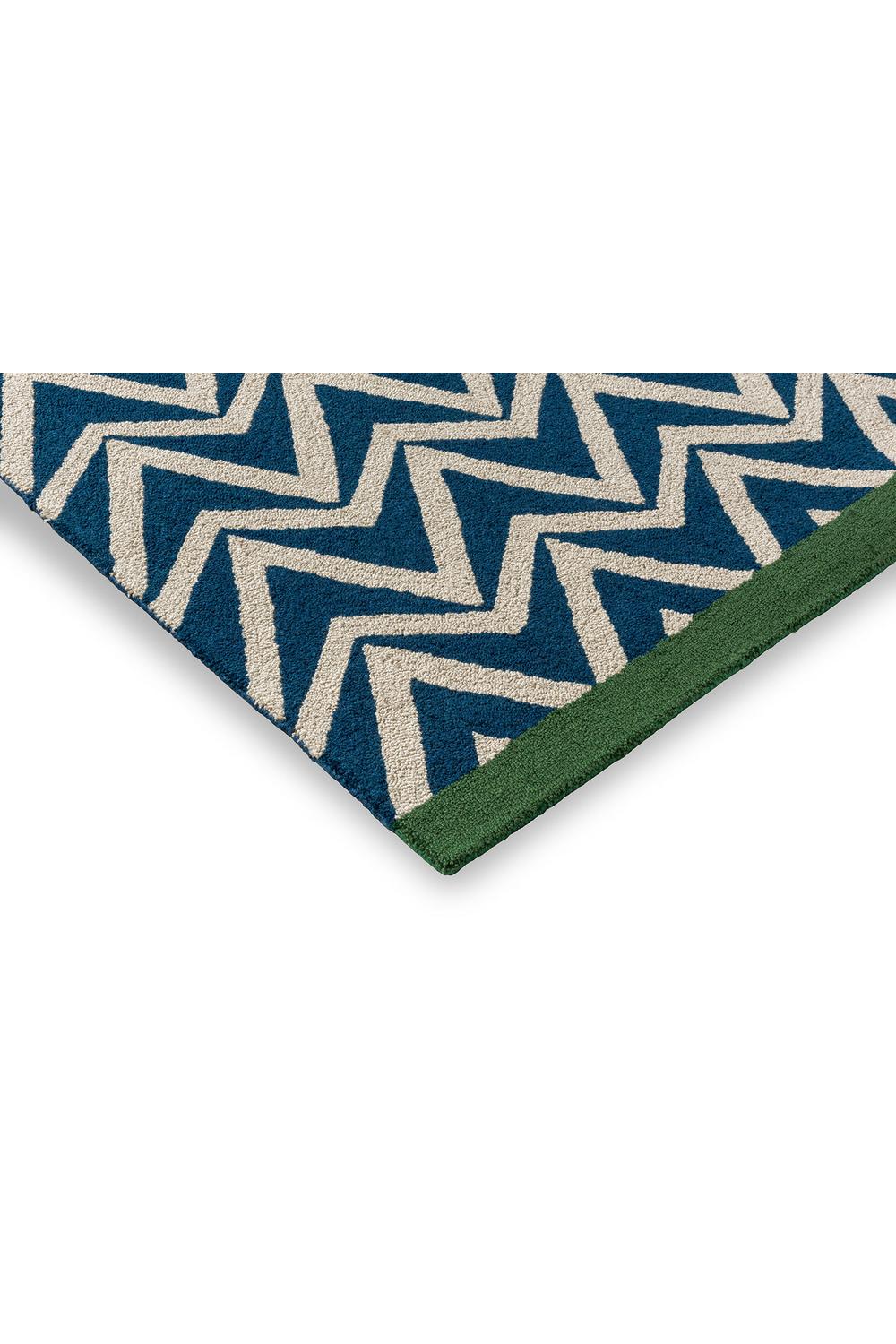 Scion Dhurrie Blue Designer Outdoor Rug