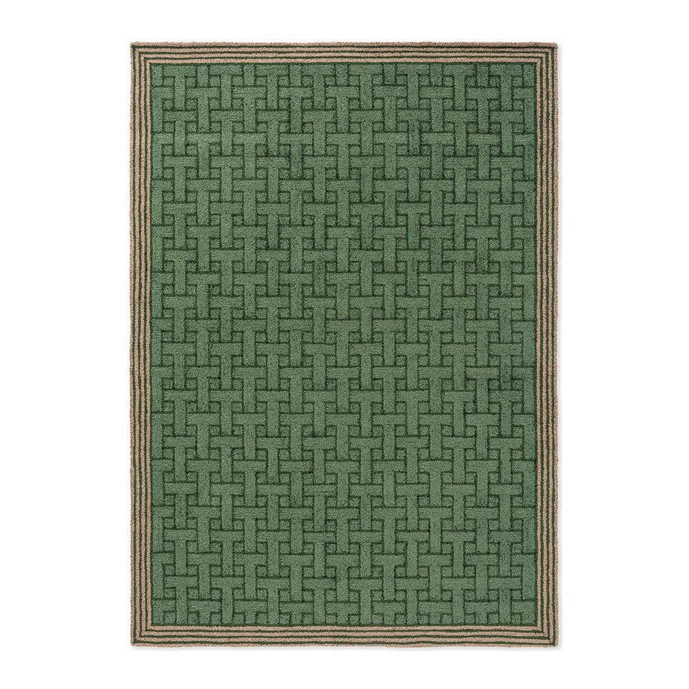 Ted Baker T Monogram Jade Green Outdoor Designer Rug