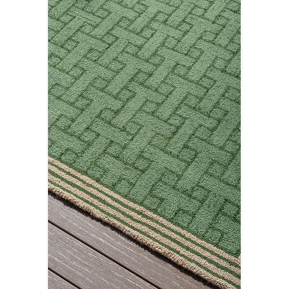 Ted Baker T Monogram Jade Green Outdoor Designer Rug