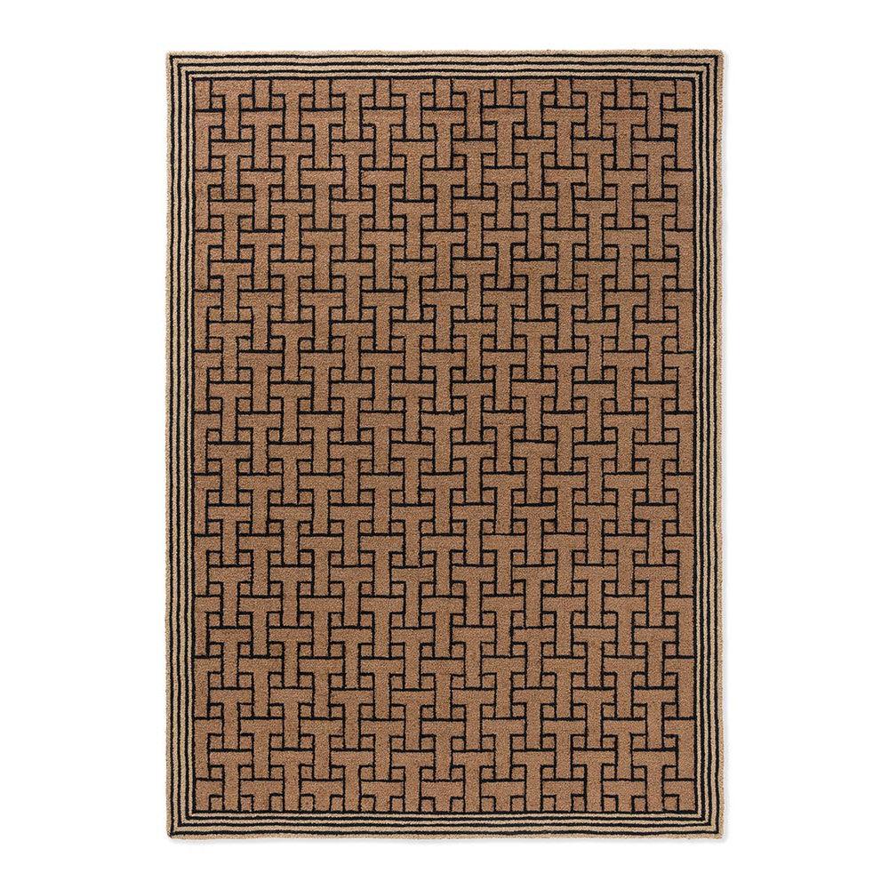 Ted Baker T Monogram Light Brown Outdoor Designer Rug