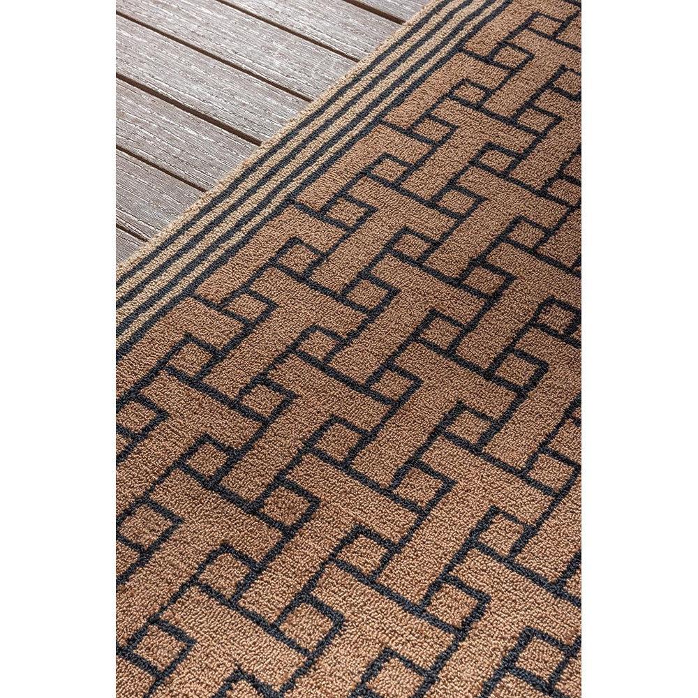 Ted Baker T Monogram Light Brown Outdoor Designer Rug