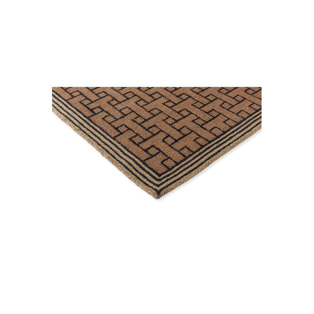 Ted Baker T Monogram Light Brown Outdoor Designer Rug