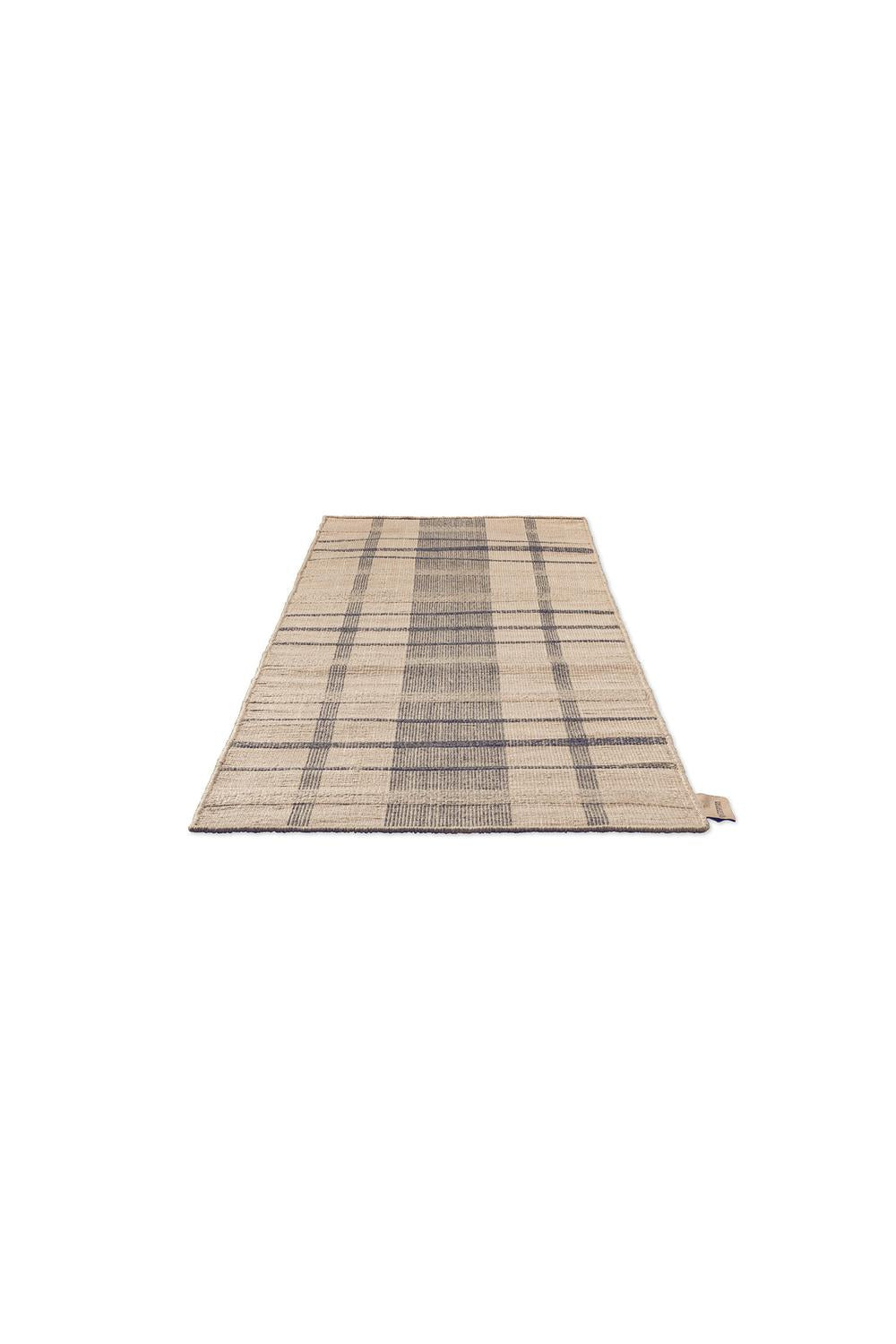 Brink & Campman Zona Denim Check Runner Designer Outdoor Rug