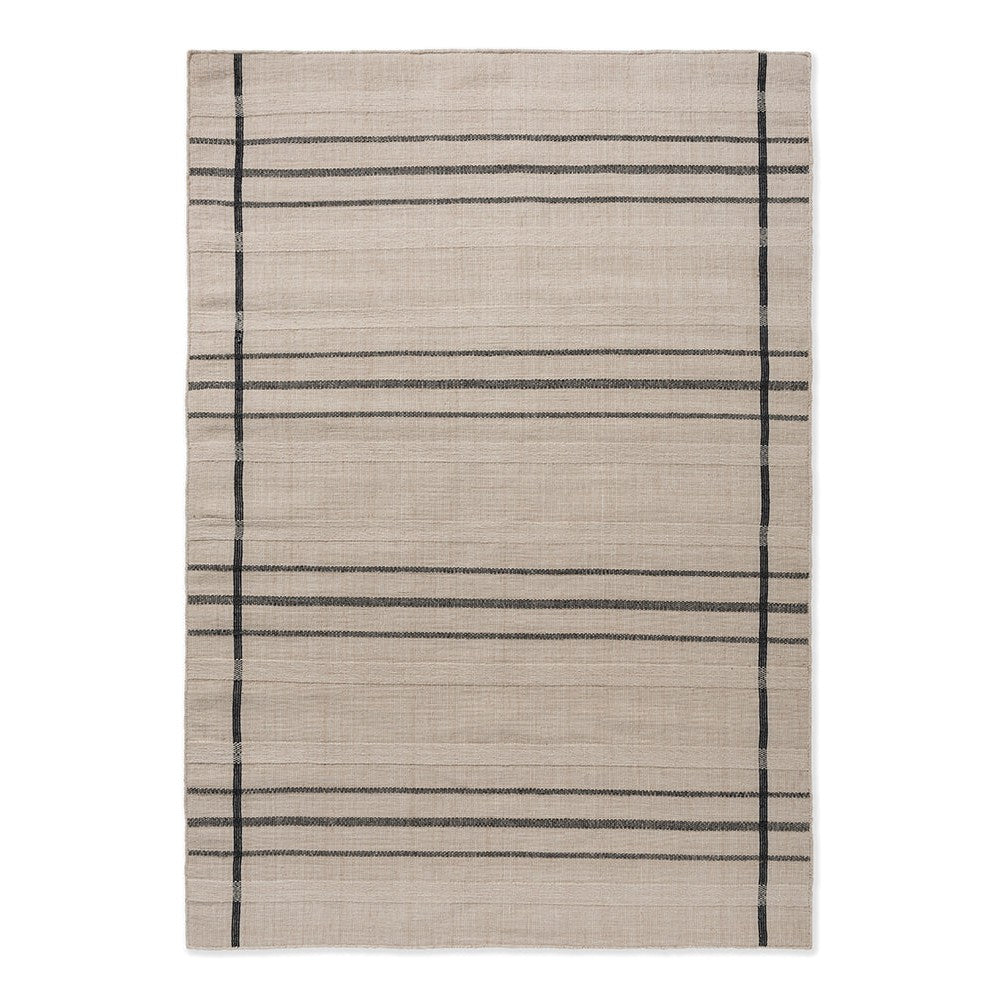 Brink & Campman Zona Charcoal Line Outdoor Designer Rug