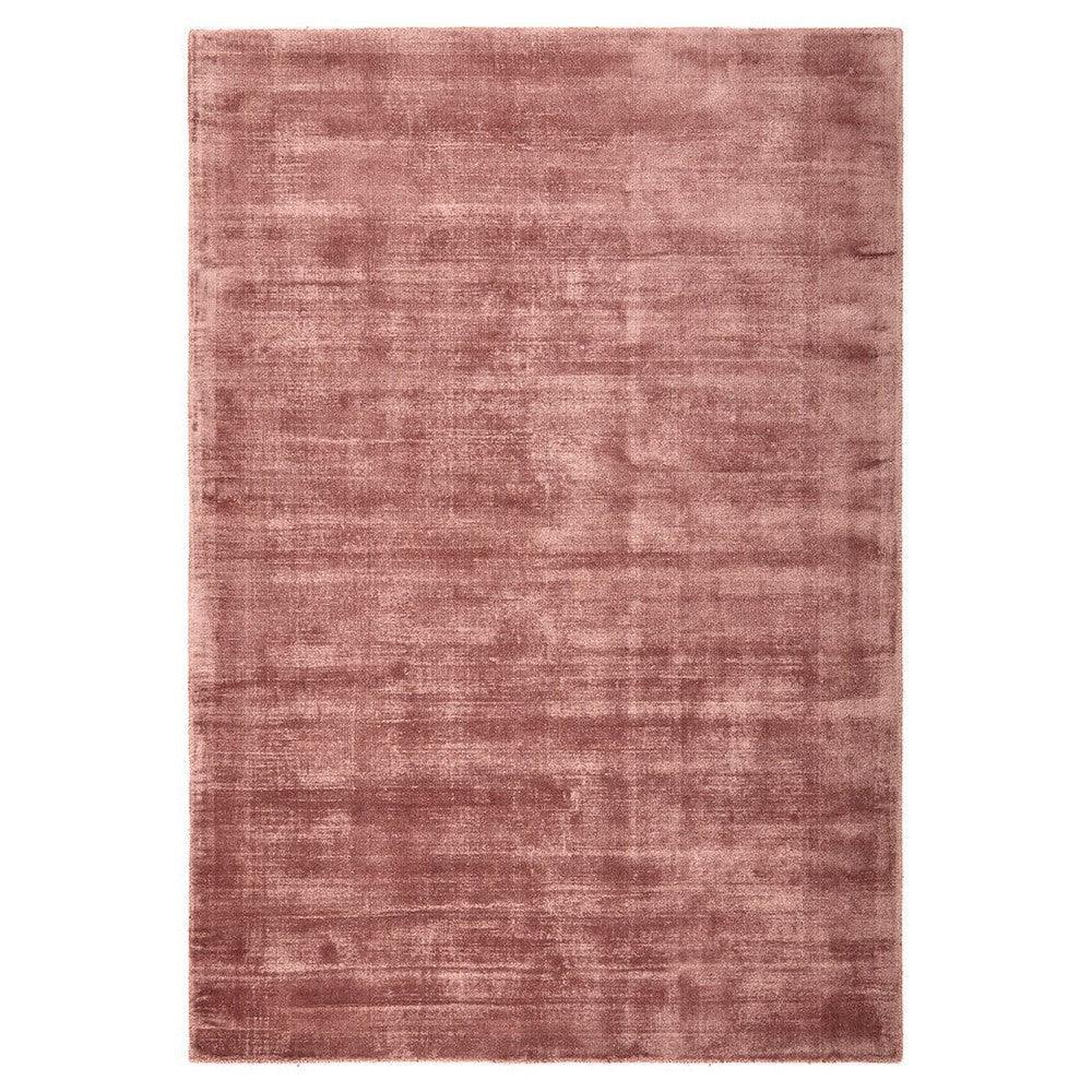 Joy Blush Rug featuring modern design in blush pink and dusty rose on soft blush background, hand-tufted wool