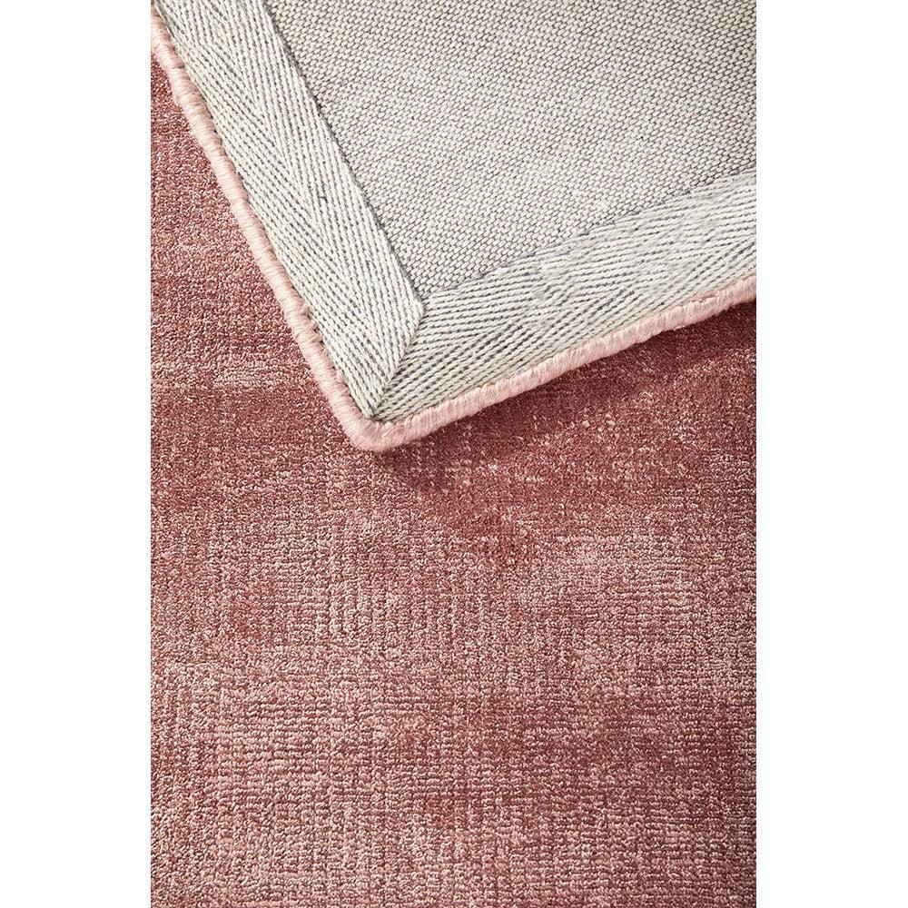 Joy Blush Rug featuring modern design in blush pink, pale grey, ivory on dusty rose background, hand-tufted wool