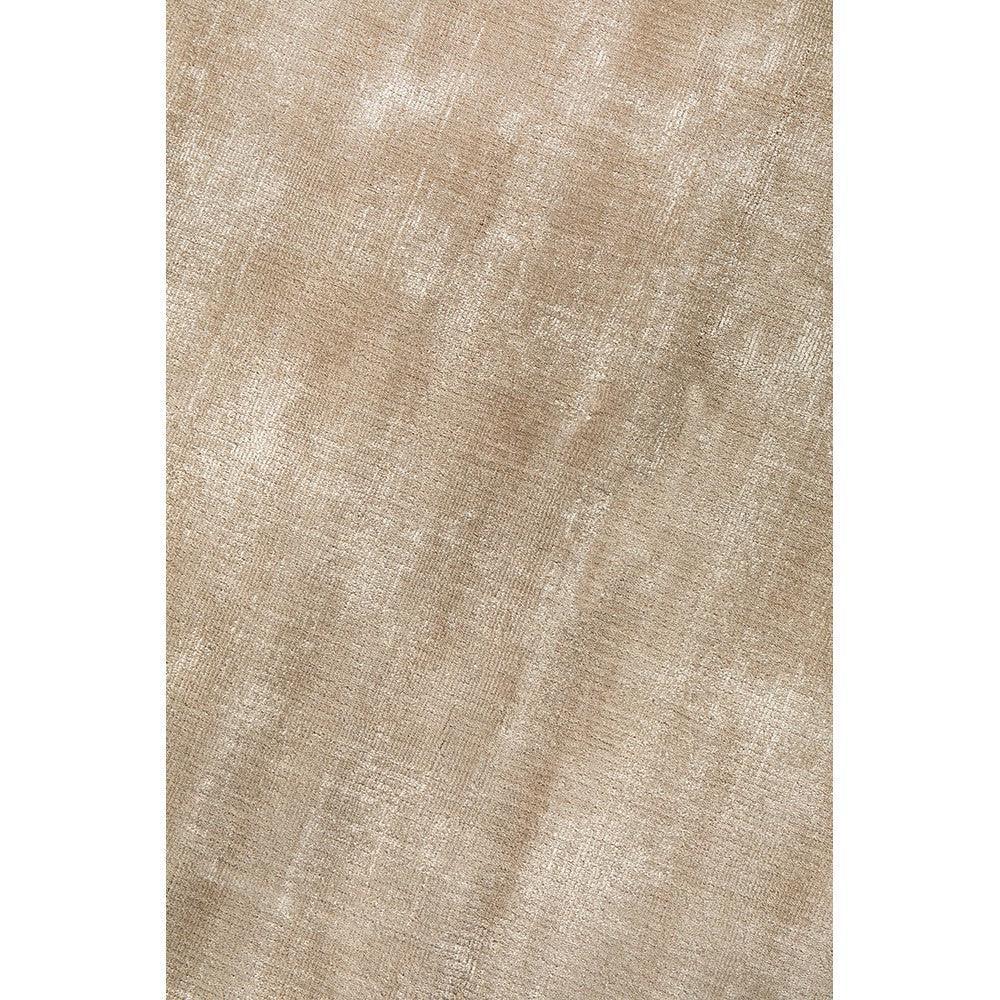 Joy Silver Rug featuring soft textured pattern in beige, taupe and silver on white background, machine-made rug