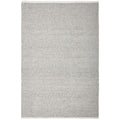 Boucle Grey Rug featuring boucle texture in light grey on white background, boucle weave construction, polyester