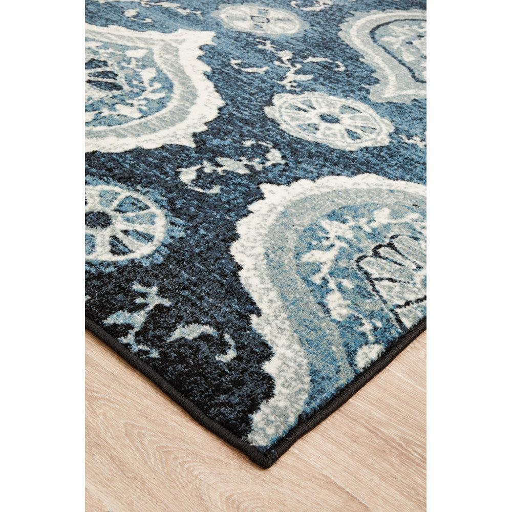 Calypso Collection Navy Rug