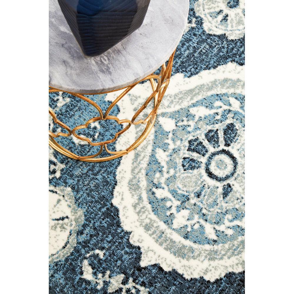 Calypso Collection Navy Rug