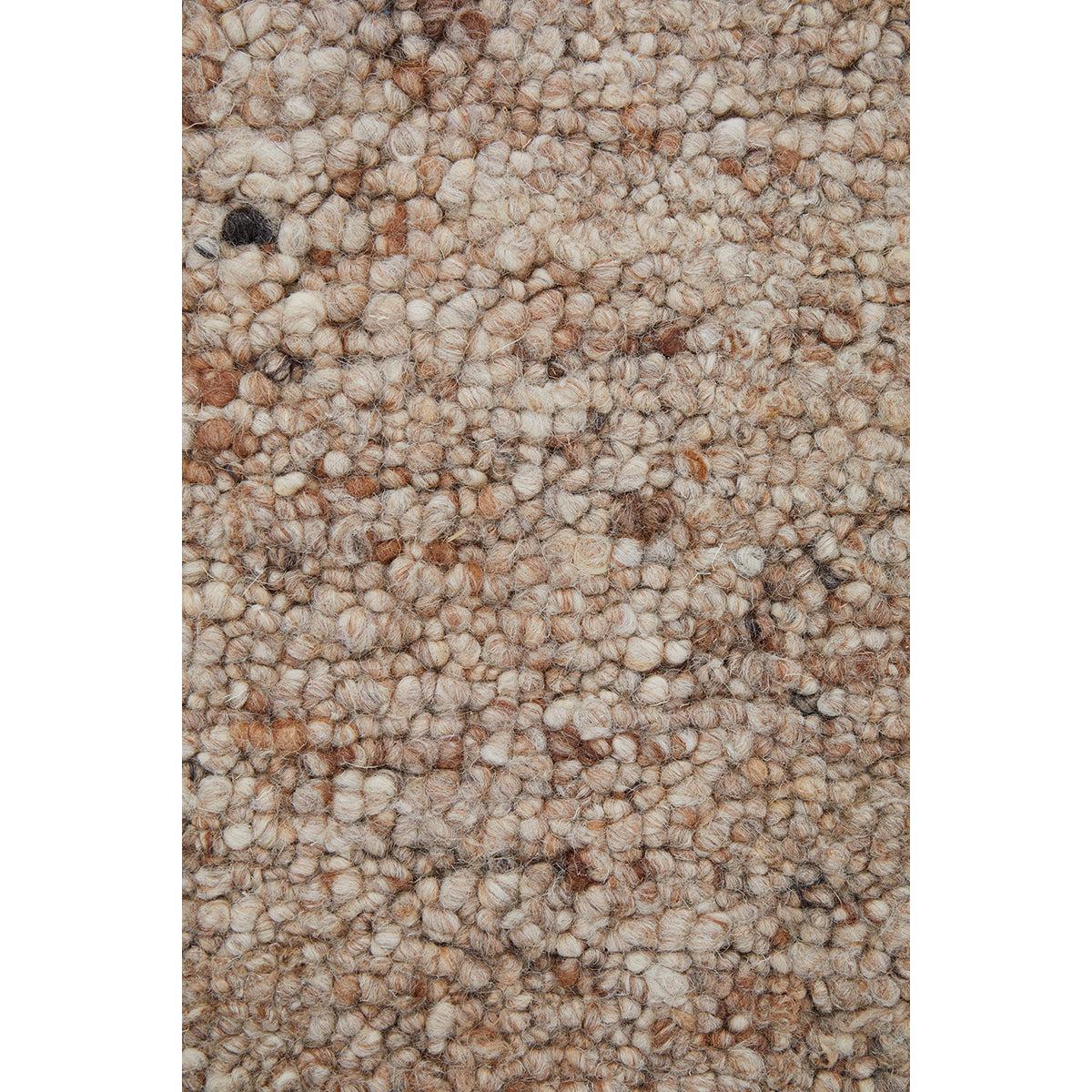 Conscious Loom Embrace Beige Runner Rug featuring textured shag pile in beige, cream, taupe on beige, hand-tufted wool