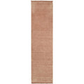 Conscious Loom Kinship Blush Pink Runner Rug featuring solid colour in blush pink on white background, hand-loomed wool