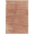 Conscious Loom Kinship Blush Pink Rug featuring solid blush, rose and peach tones on white background, hand-tufted wool