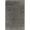 Conscious Loom Kinship Seal Grey Rug featuring tonal gradient in charcoal, graphite, steel and ash on white background, hand-tufted wool