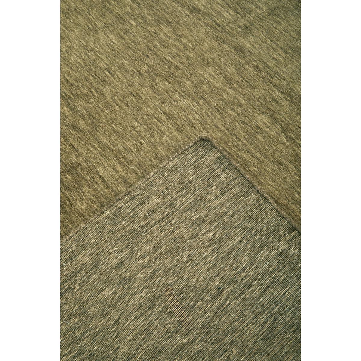 Darren Palmer Legacy Olive Rug featuring pattern in olive green taupe and khaki on cream background machine-woven wool