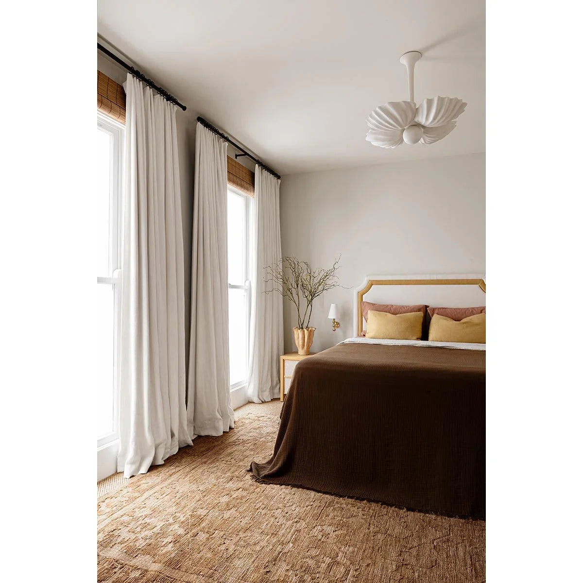 Darren Palmer Malabar Ginger Rug featuring textured woven pattern in warm tan and beige on cream background, hand-woven