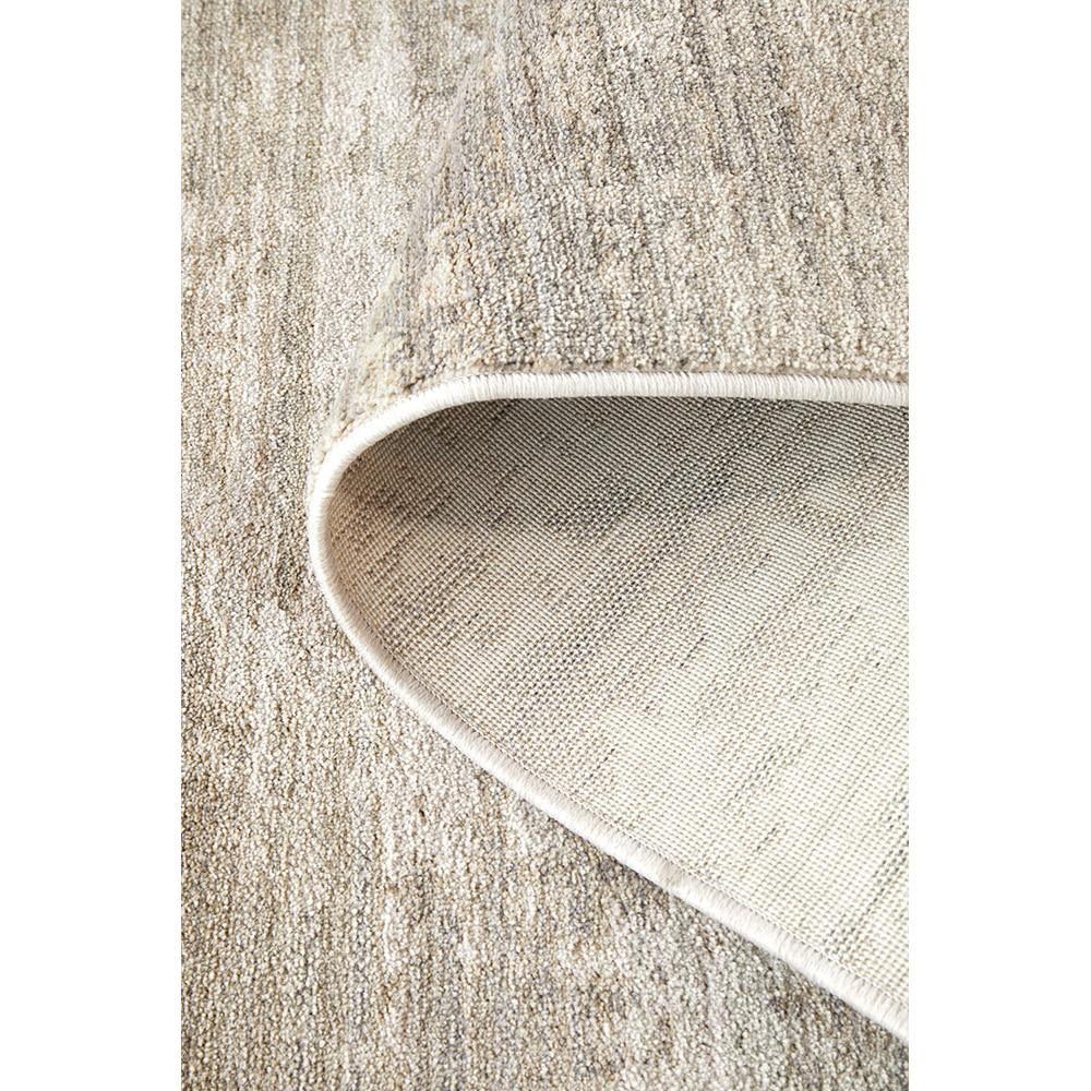 Darren Palmer Morgana Stone Runner Rug featuring textured stripe in cream taupe beige on beige woven polypropylene