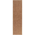 Darren Palmer Origin Clay Runner Rug featuring textured weave in clay-brown on white, construction: unknown, mat: unknown
