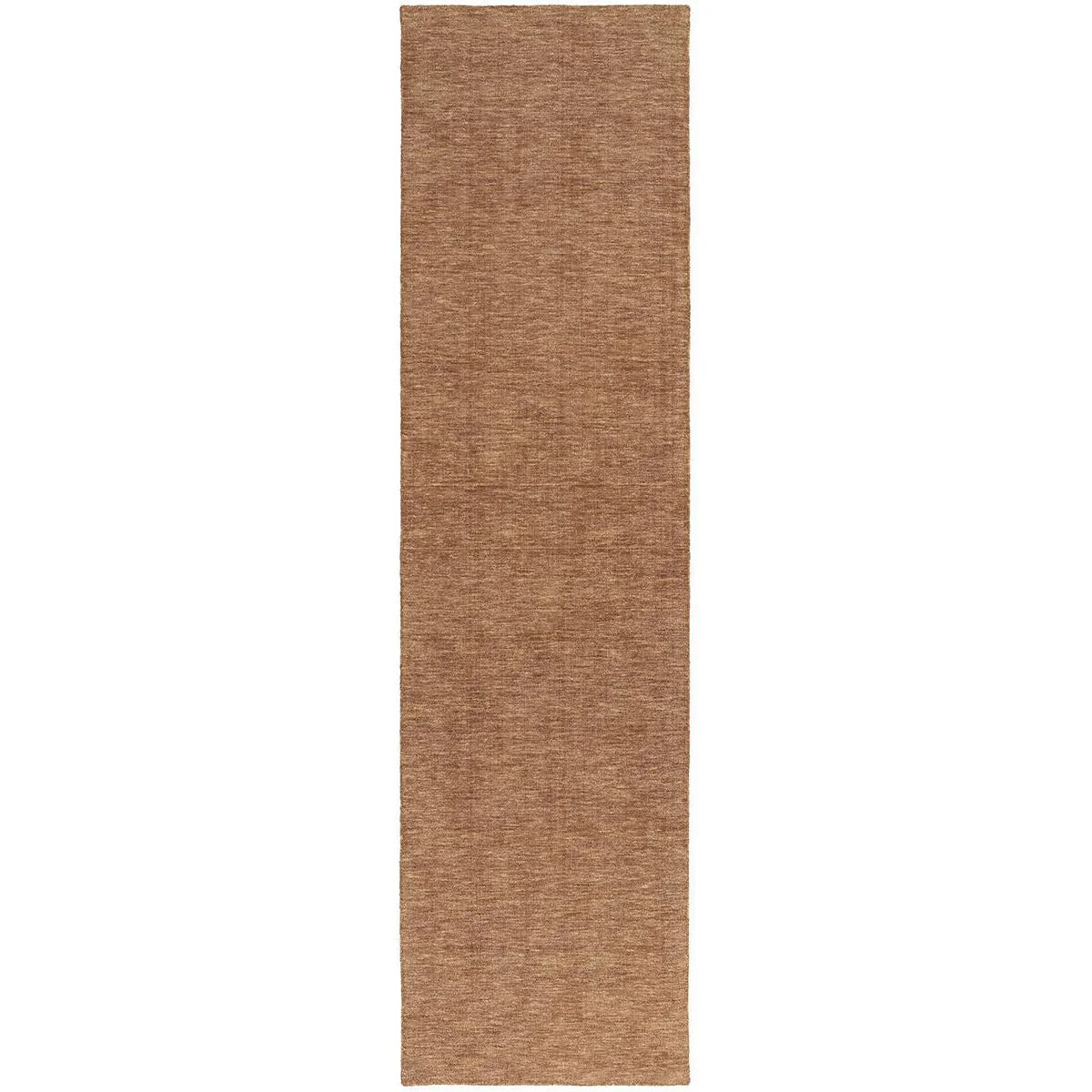 Darren Palmer Origin Clay Runner Rug featuring textured weave in clay-brown on white, construction: unknown, mat: unknown