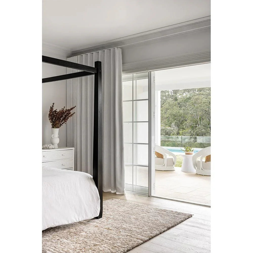 Darren Palmer Travertine Brown rug featuring textured weave in beige taupe cream on ivory background power-loomed wool