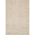 Emma Blomfield Plume Oat Rug featuring tonal textured pattern in oat, cream and beige on white, machine-made wool