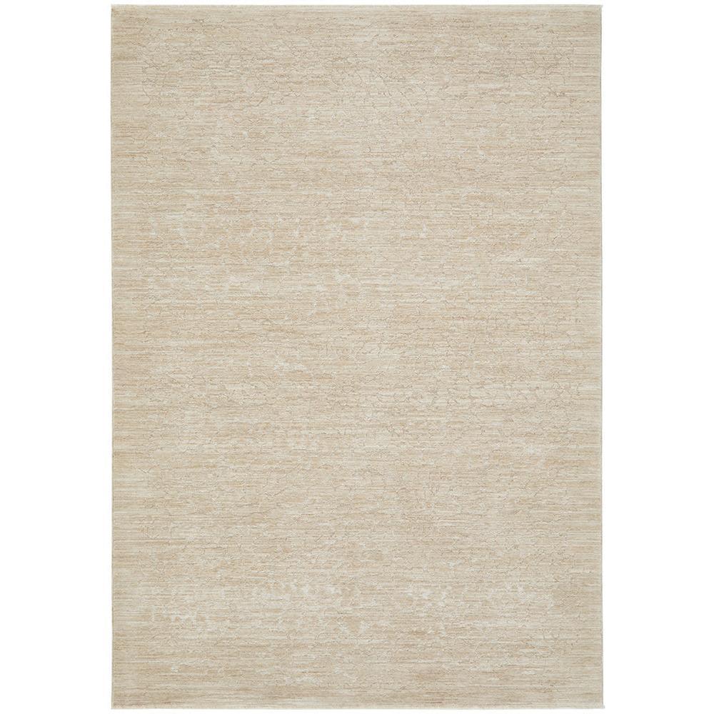 Emma Blomfield Rogue Linen Rug featuring tonal weave in beige, cream and taupe on white background, hand-loomed linen