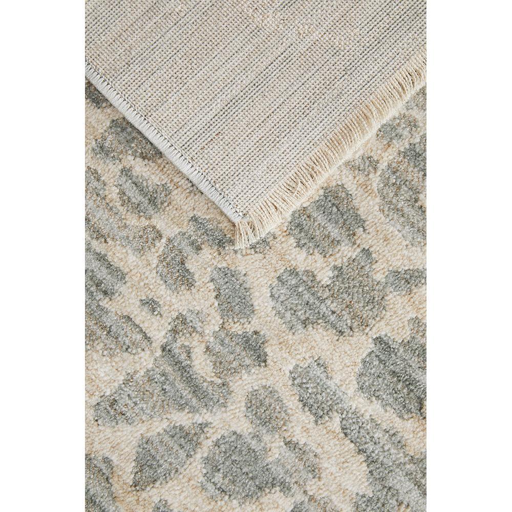 Emma Blomfield Rogue Mist Runner Rug featuring mottled cream and blue-grey on ivory, hand-tufted wool