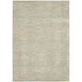 Emma Blomfield Veil Blue Rug featuring distressed vintage pattern in beige, blue-grey and taupe on cream, power-loomed wool